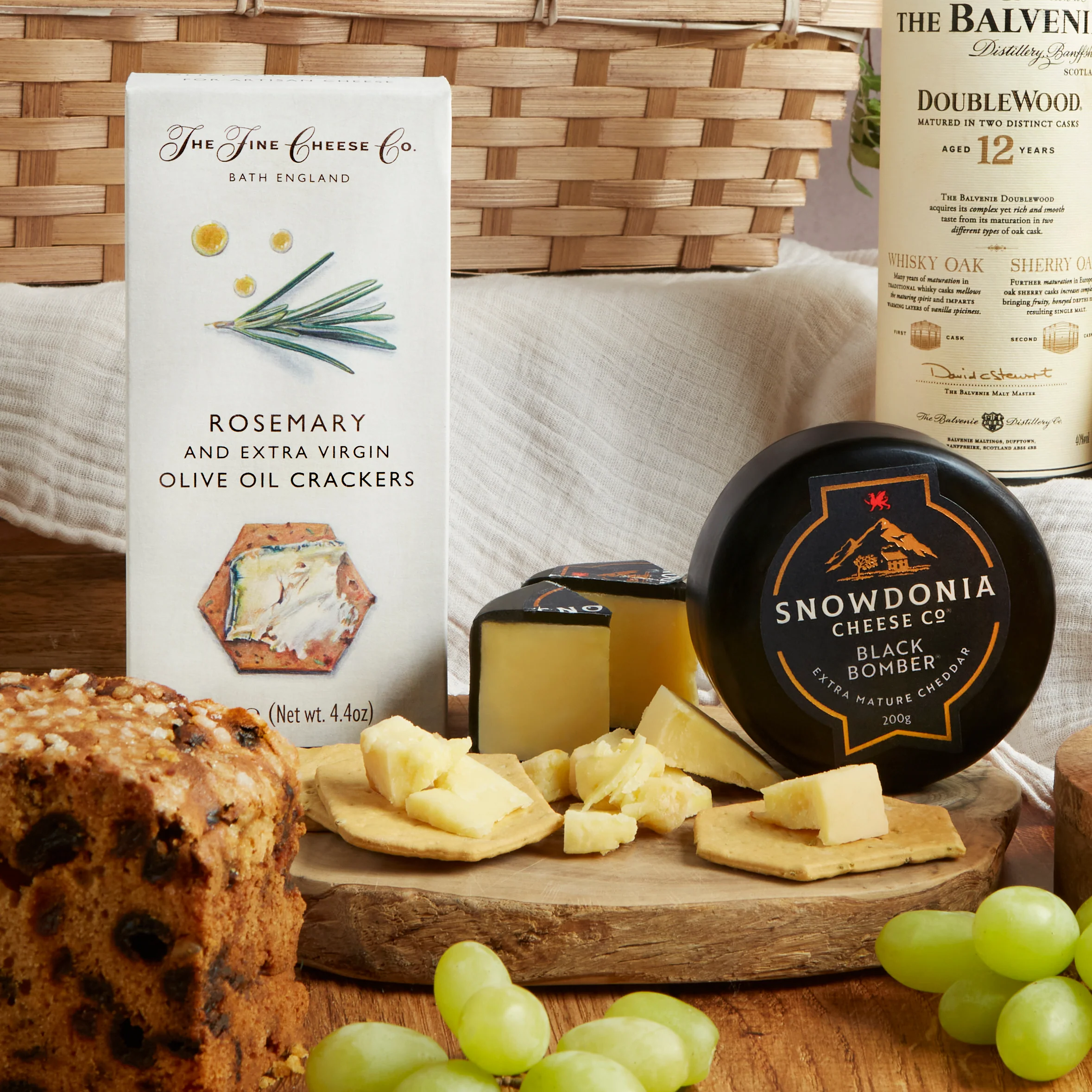 Premium Whisky and Food Gift Basket - Image 3